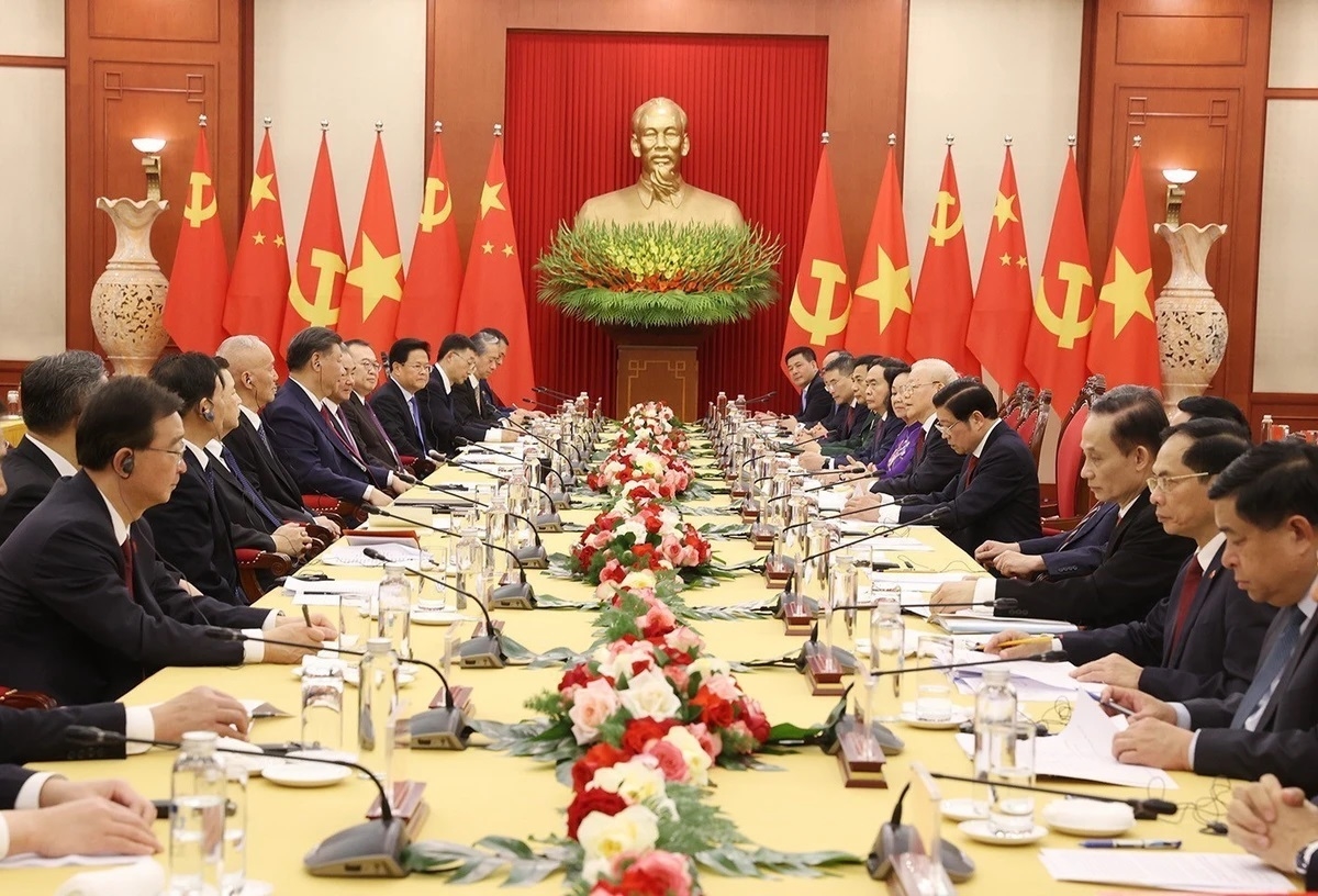 Hội đàm giữa Tổng Bí thư Nguyễn Phú Trọng với Tổng Bí thư, Chủ tịch nước Trung Quốc Tập Cận Bình chiều ngày 12/12/2023 Hội đàm giữa Tổng Bí thư Nguyễn Phú Trọng với Tổng Bí thư, Chủ tịch nước Trung Quốc Tập Cận Bình chiều ngày 12/12/2023