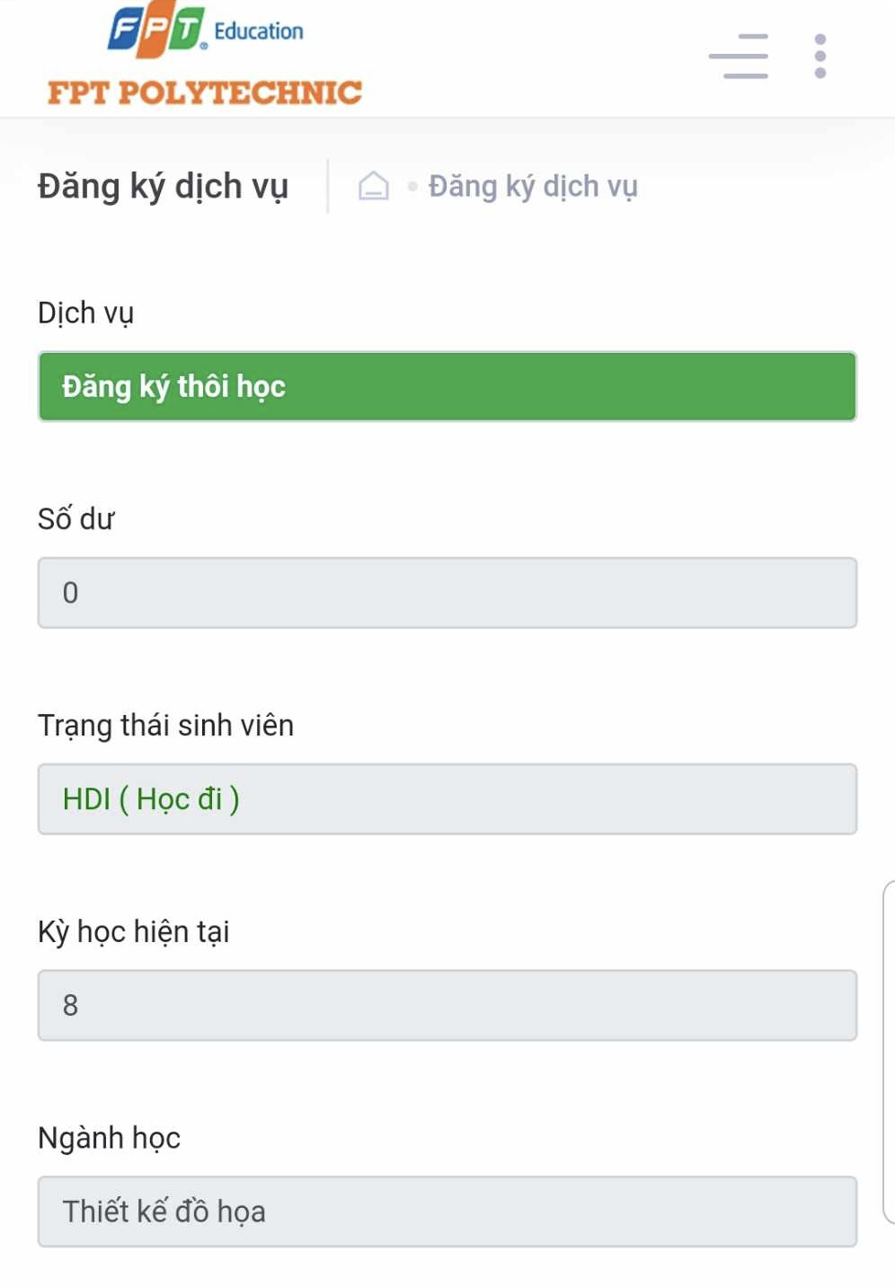 Trường yêu cầu sinh viên 'đăng ký thôi học' khi đi nghĩa vụ quân sự?- Ảnh 1. Trung tâm dịch vụ sinh viên Trường cao đẳng FPT Polytechnic yêu cầu sinh viên "đăng ký thôi học" khi thực hiện nghĩa vụ quân sự - Ảnh: N.T.A