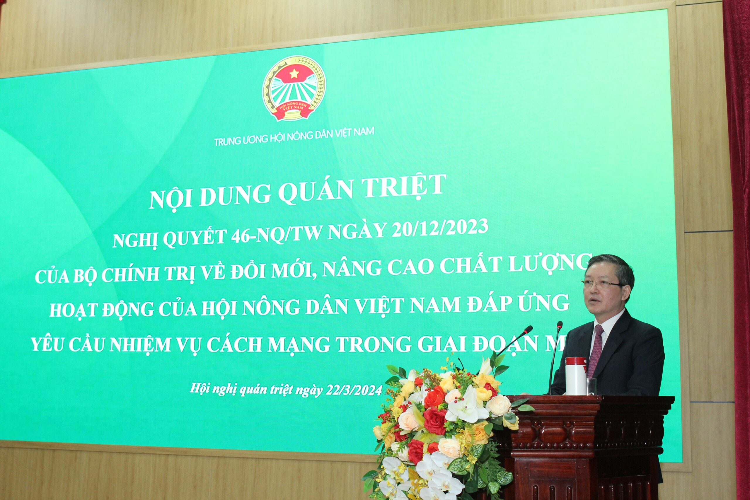113.000 đại biểu dự Hội nghị trực tuyến quán triệt Nghị quyết 46, Nghị quyết Đại hội VIII Hội Nông dân Việt Nam- Ảnh 1.