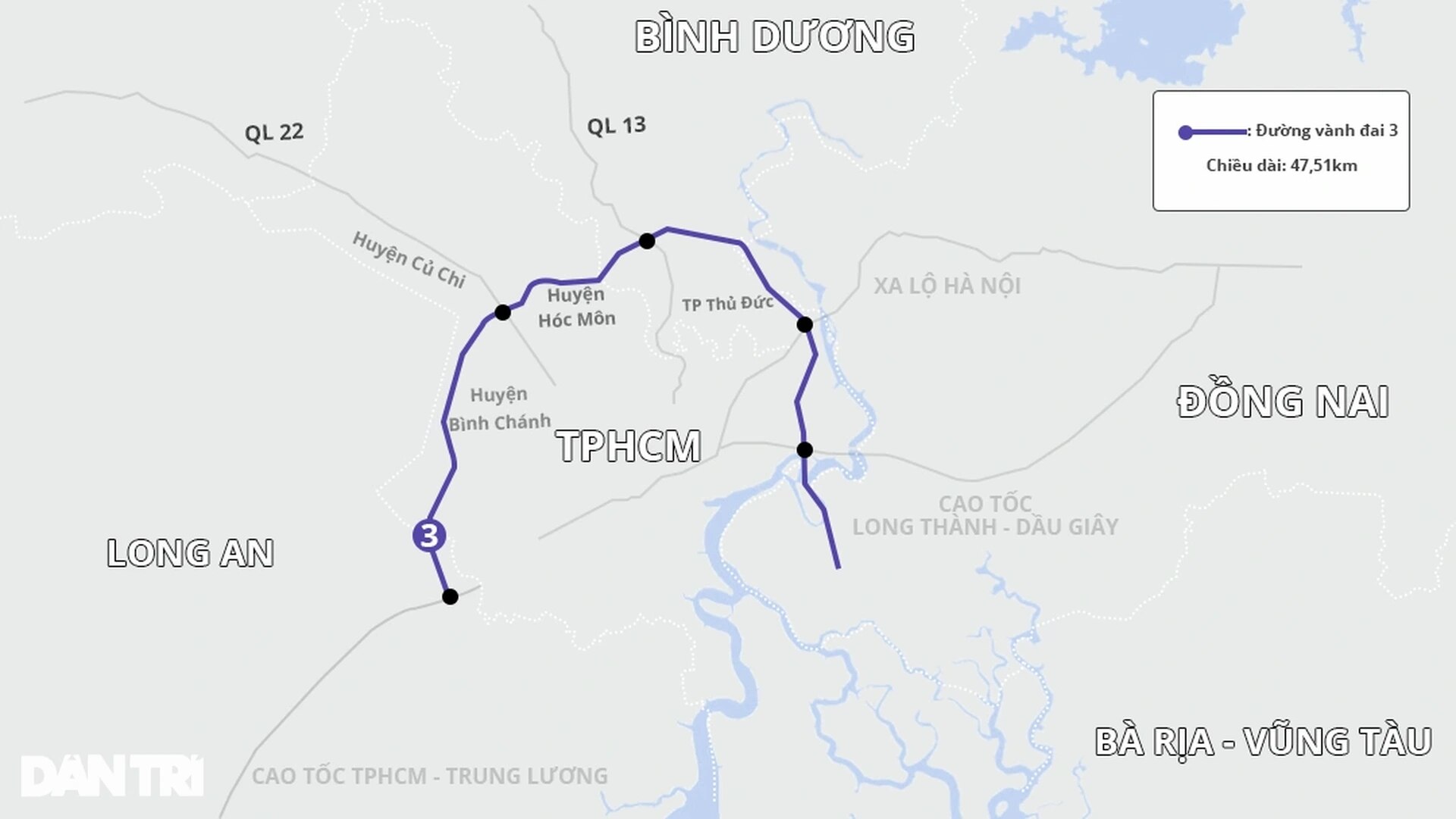 Hình hài tuyến đường vành đai 3 qua các quận, huyện ở TPHCM lộ diện ảnh 14