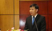 Bí thư Tỉnh ủy Tây Ninh Nguyễn Thành Tâm phát biểu tại buổi nhận quyết định chiều nay 1/9.