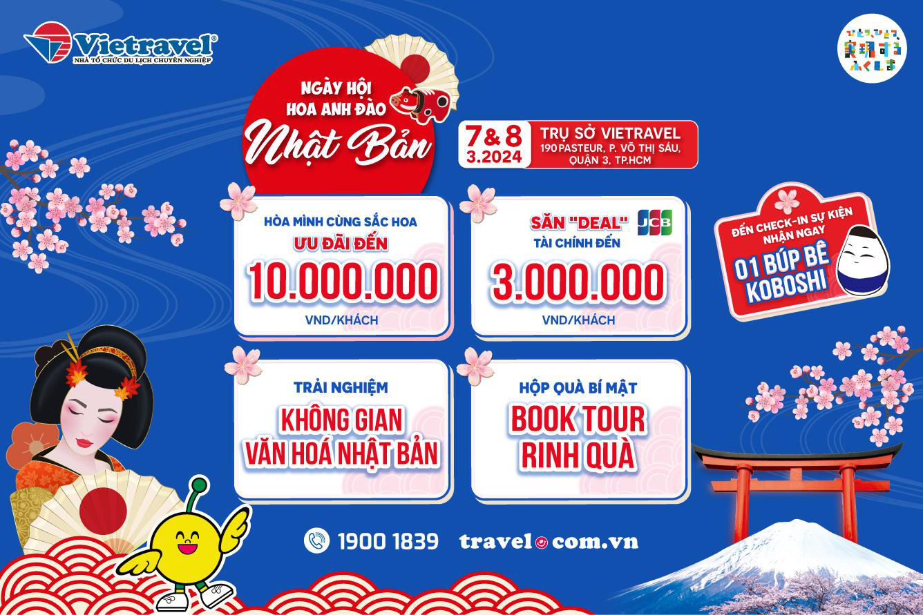 Khám phá ‘Ngày hội hoa Anh Đào Nhật Bản 2024' cùng Vietravel- Ảnh 2. Khám phá ‘Ngày hội hoa Anh Đào Nhật Bản 2024' cùng Vietravel- Ảnh 2.