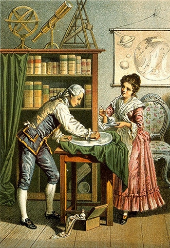 Caroline Herschel làm việc cùng anh trai William trong nhiều công trình khoa học. Ảnh: A. Diethe/Wikimedia Commons