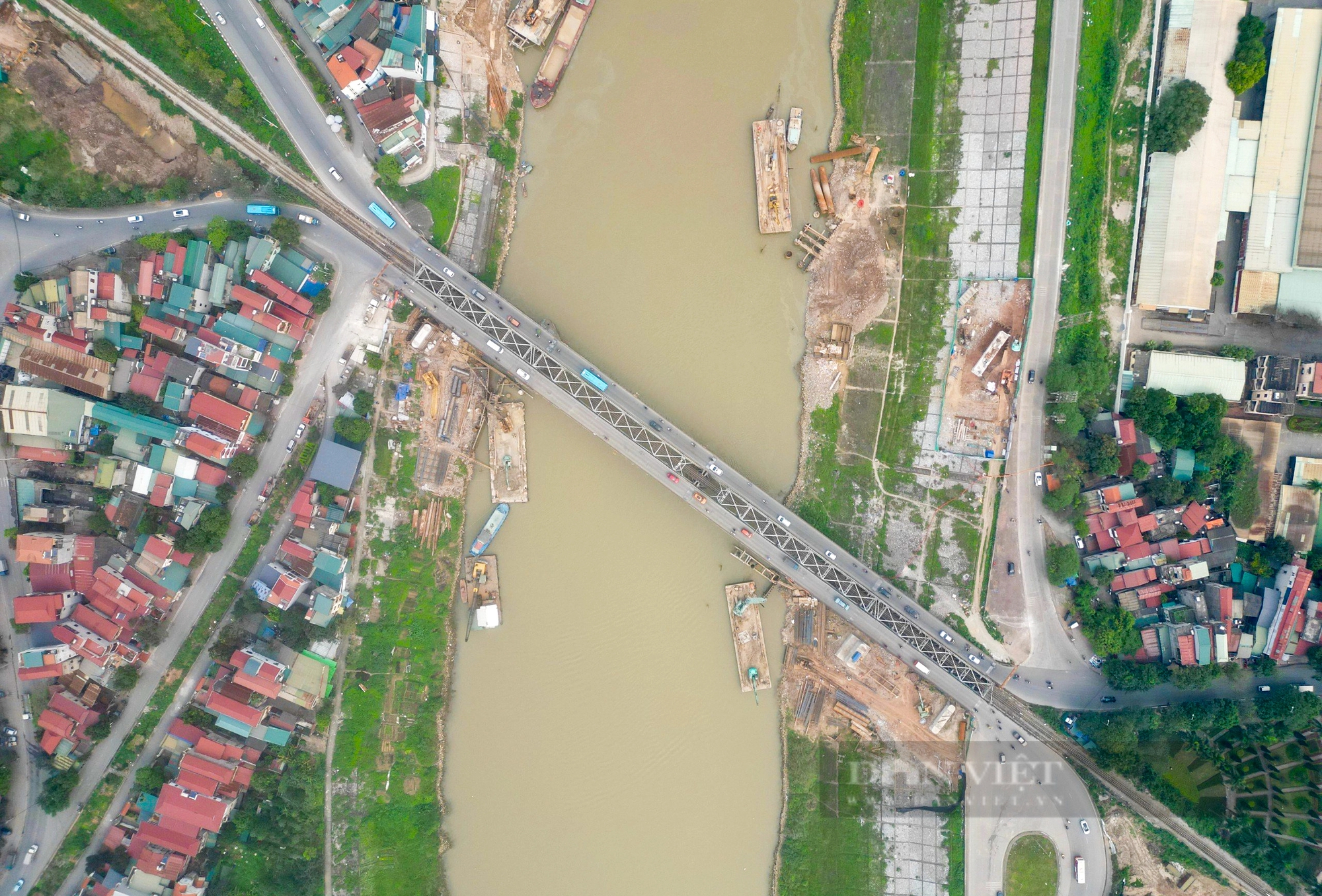 Cầu Đuống mới trị giá 1.800 tỷ đồng ra sao sau gần 1 năm khởi công?- Ảnh 2. Cầu Đuống mới trị giá 1.800 tỷ đồng ra sao sau gần 1 năm khởi công?- Ảnh 2.