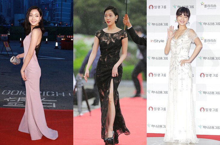 Là ngôi sao nổi tiếng, Kim Go Eun thường xuyên xuất hiện trên thảm đỏ và các lễ trao giải. Những lựa chọn trang phục của cô phản ánh phong cách tối giản nhưng trang trọng và nữ tính. Nữ diễn viên tiết chế tối đa phụ kiện - Ảnh: Getty