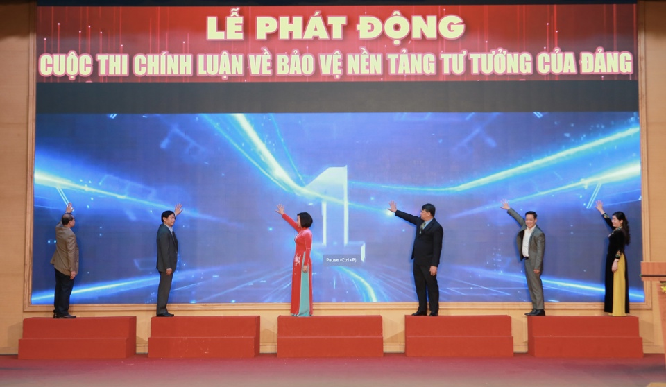 Quận ủy Thanh Xuân phát động cuộc thi chính luận bảo vệ nền tảng tư tưởng của Đảng lần thứ Tư, năm 2024
