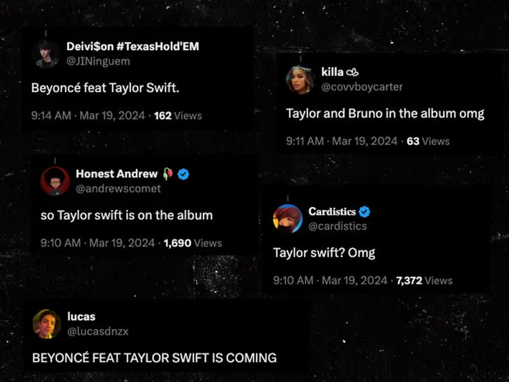 Beyoncé công bố bìa album mới, Taylor Swift có góp giọng?- Ảnh 5. Nhiều khán giả mong Beyoncé và Taylor Swift hợp tác cùng nhau trong sản phẩm mới