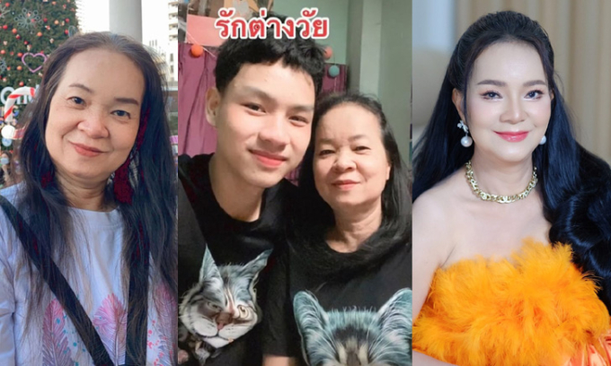 Lấy chồng kém 40 tuổi, cô dâu 60 có cuộc "lột xác" biến đổi nhan sắc bất ngờ - Ảnh 2. Lấy chồng kém 40 tuổi, cô dâu 60 có cuộc "lột xác" biến đổi nhan sắc bất ngờ - Ảnh 2.