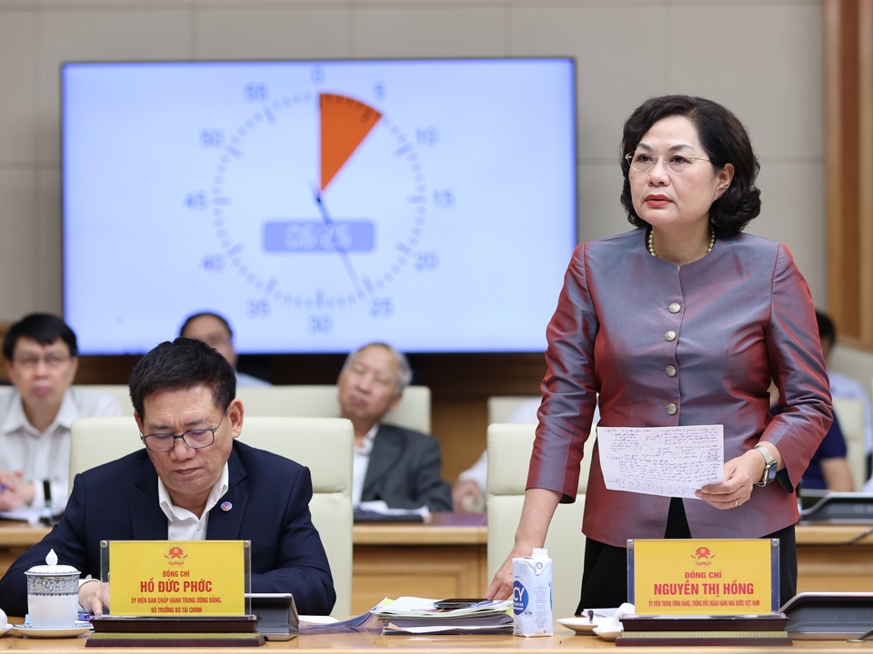 Các thành viên Tiểu ban đã tập trung đóng góp nhiều ý kiến cho dự thảo Đề cương Báo cáo - Ảnh: VGP/Nhật Bắc