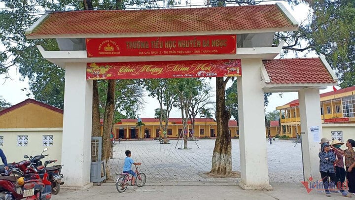 Trường Tiểu học Nguyễn Bá Ngọc. (Ảnh: Trần Nghị)