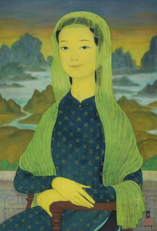 Tranh Nàng Mona Lisa Việt của Mai Trung Thứ