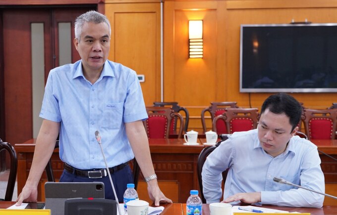 Ông Nguyễn Hồng Sơn, Giám đốc Sở Khoa học và Công nghệ nêu ý kiến tại sự kiện. Ảnh: TTTT
