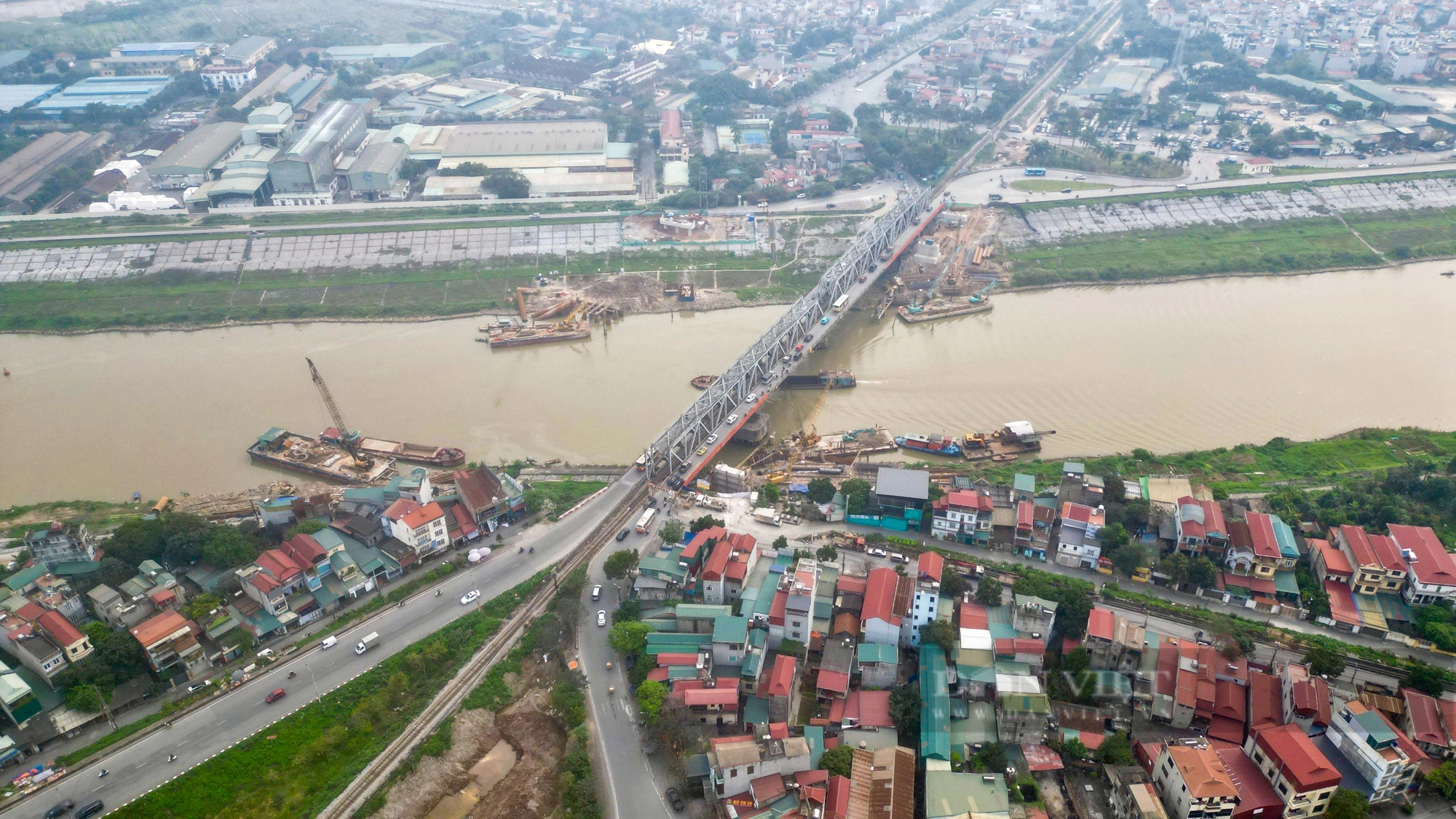 Cầu Đuống mới trị giá 1.800 tỷ đồng ra sao sau gần 1 năm khởi công?- Ảnh 1. Cầu Đuống mới trị giá 1.800 tỷ đồng ra sao sau gần 1 năm khởi công?- Ảnh 1.