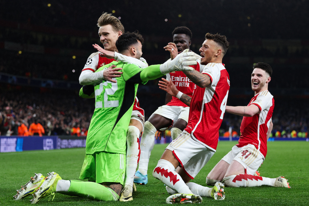 Đánh bại Porto ở loạt 11 m, Arsenal đoạt vé vào tứ kết Champions League- Ảnh 1. Đánh bại Porto ở loạt 11 m, Arsenal đoạt vé vào tứ kết Champions League- Ảnh 1.