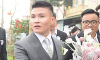 Quang Hải phong độ đi đón cô dâu Chu Thanh Huyền