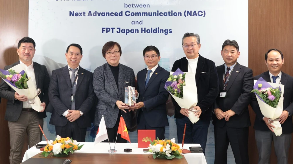 Lễ ký kết đầu tư chiến lược giữa NAC và FPT tại Tokyo, Nhật Bản