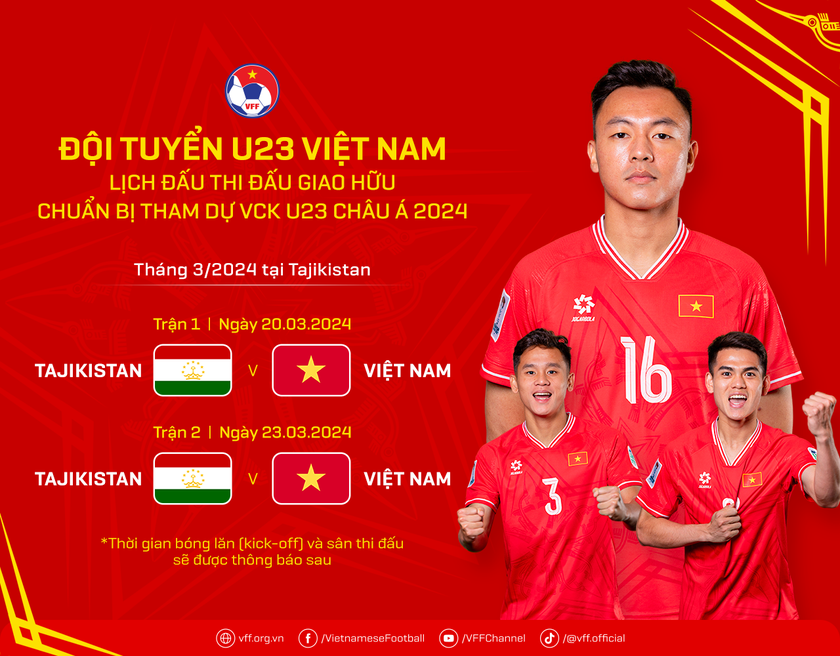 Lịch thi đấu U.23 Việt Nam tại giải châu Á: Gặp những đối thủ nào, đấu lúc mấy giờ?- Ảnh 1. Lịch thi đấu U.23 Việt Nam tại giải châu Á: Gặp những đối thủ nào, đấu lúc mấy giờ?- Ảnh 1.