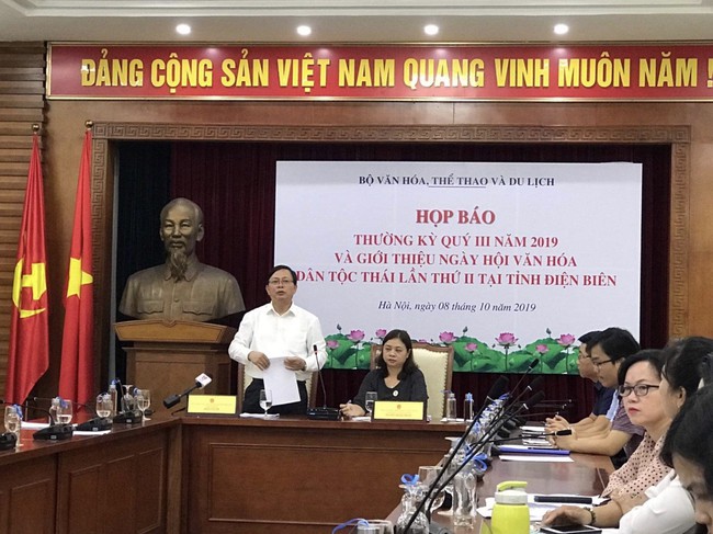 Họp báo về Ngày hội văn hóa dân tộc Thái lần thứ II năm 2019 tại Điện Biên - Ảnh 1. Họp báo về Ngày hội văn hóa dân tộc Thái lần thứ II năm 2019 tại Điện Biên - Ảnh 1.