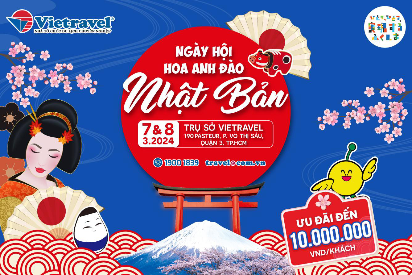 Khám phá ‘Ngày hội hoa Anh Đào Nhật Bản 2024' cùng Vietravel- Ảnh 1. Khám phá ‘Ngày hội hoa Anh Đào Nhật Bản 2024' cùng Vietravel- Ảnh 1.