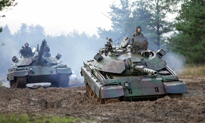 Xe tăng chủ lực M-55 S của quân đội Slovenia. Ảnh:Slovenska Vojska.