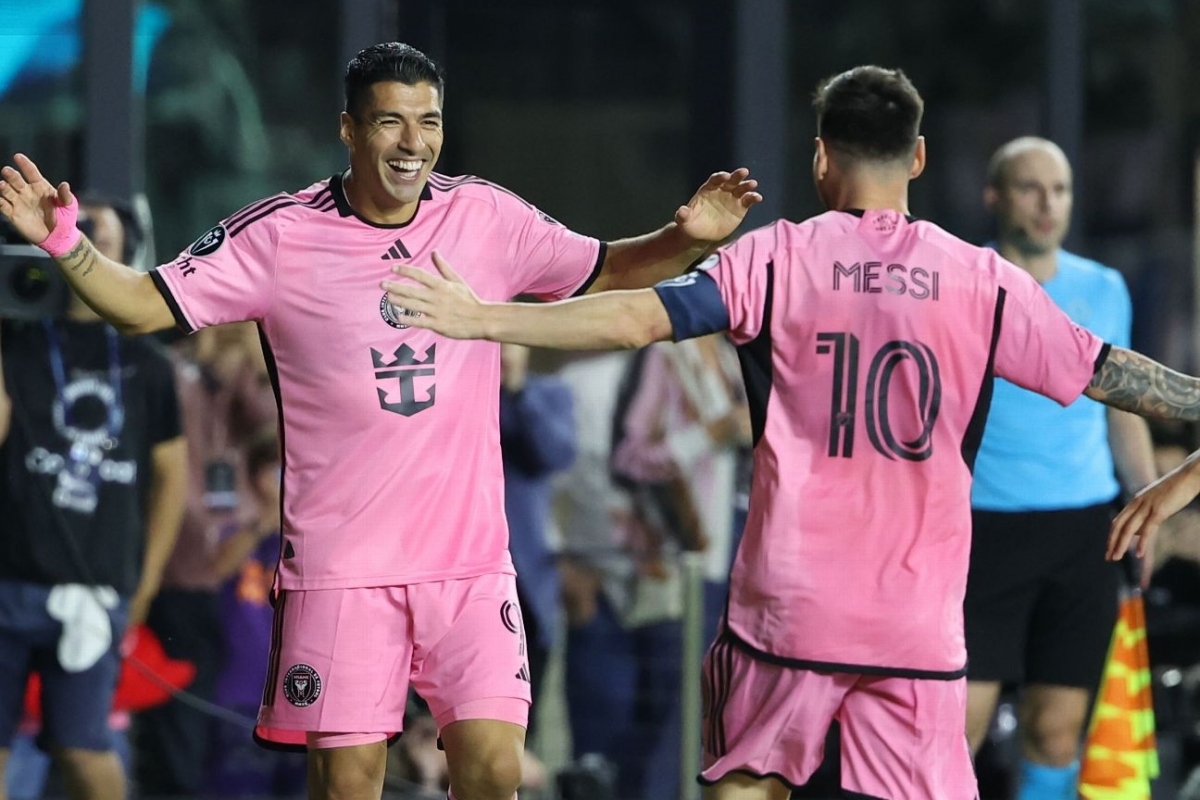 messi và suarez lập công, inter miami vào tứ kết concacaf champions cup hình ảnh 1 messi va suarez lap cong, inter miami vao tu ket concacaf champions cup hinh anh 1