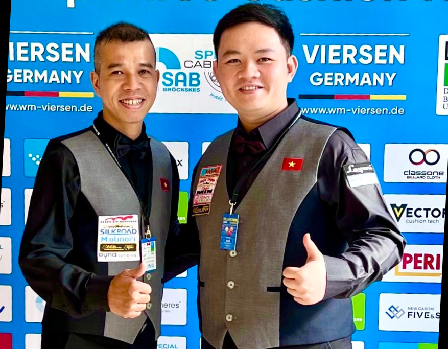 Người hùng Bao Phương Vinh cùng Trần Quyết Chiến ghi dấu mốc lịch sử cho billiards Việt Nam- Ảnh 3. Người hùng Bao Phương Vinh cùng Trần Quyết Chiến ghi dấu mốc lịch sử cho billiards Việt Nam- Ảnh 3.