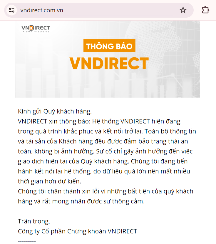 Nhìn thấy gì từ sự cố VNDirect bị tấn công?- Ảnh 1. Nhìn thấy gì từ sự cố VNDirect bị tấn công?- Ảnh 1.