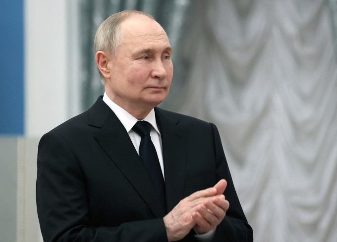 Tổng thống Nga Vladimir Putin tại Moskva ngày 26/3. Ảnh: Reuters