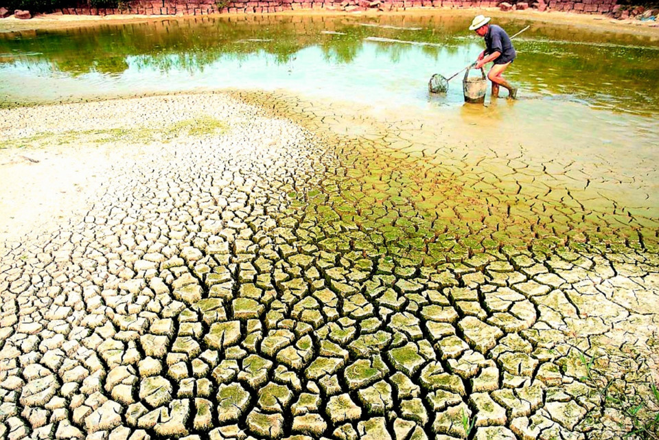 Ứng phó với nguy cơ thiếu nước, xâm nhập mặn tại Đồng bằng sông Cửu Long.