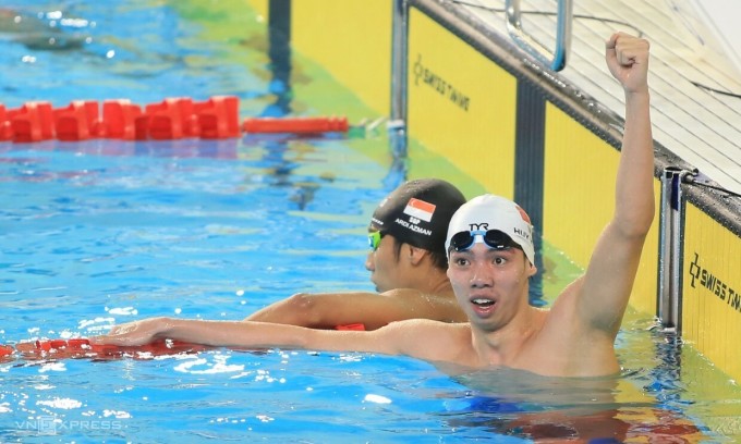 Nguyễn Huy Hoàng là VĐV nam Việt Nam duy nhất có vé dự Olympic 2024. Ảnh: Lâm Thoả