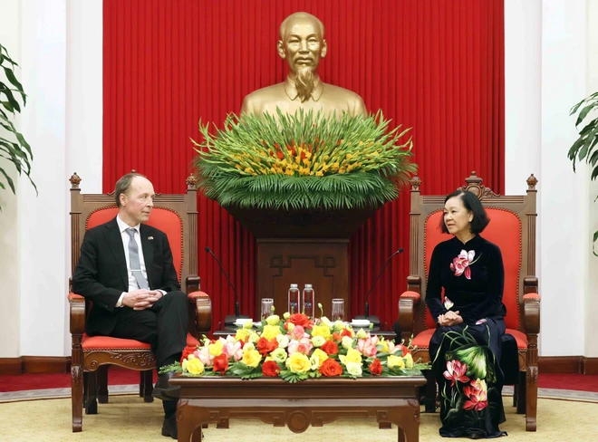 Thường trực Ban Bí thư Trương Thị Mai tiếp Chủ tịch Quốc hội Phần Lan- Ảnh 1. Thường trực Ban Bí thư Trương Thị Mai tiếp Chủ tịch Quốc hội Phần Lan- Ảnh 1.