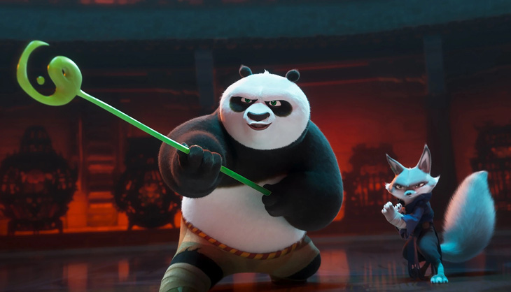 Tin tức giải trí 9-3: Mai bị Kung Fu Panda 4 vượt mặt; Mai Phương vào top 40 Miss World- Ảnh 1. Tuy được đánh giá không cao về nội dung, Kung Fu Panda 4 vẫn được dự báo sẽ thành công vang dội về mặt doanh thu trên toàn thế giới - Ảnh: Warner Bros.