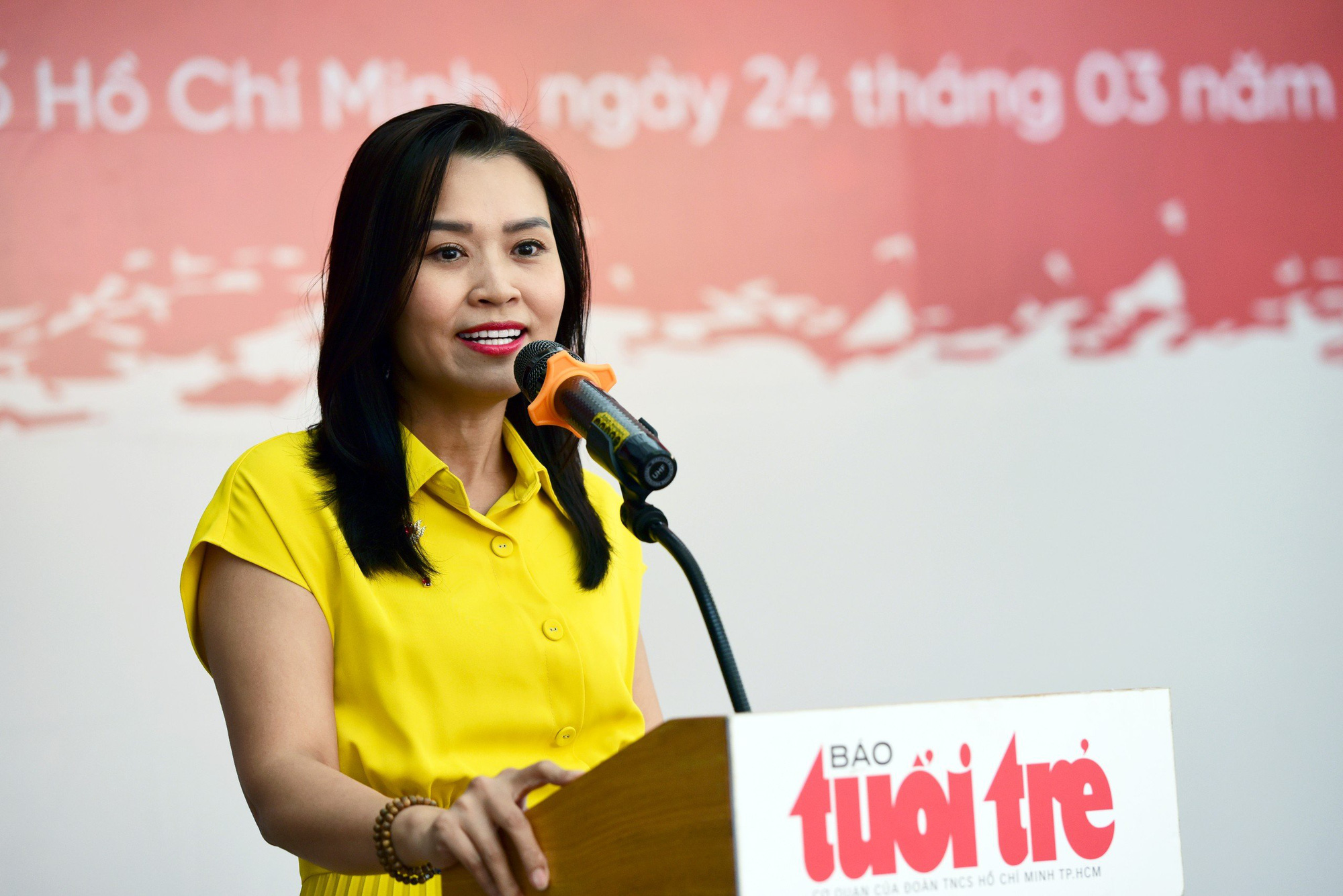 Trao giải 'Khoảnh khắc Tết của tôi': Nhiều hoạt động khám phá độc đáo, truyền cảm hứng- Ảnh 2. Bà Trần Thu Hương - giám đốc khối vận hành HD Bank