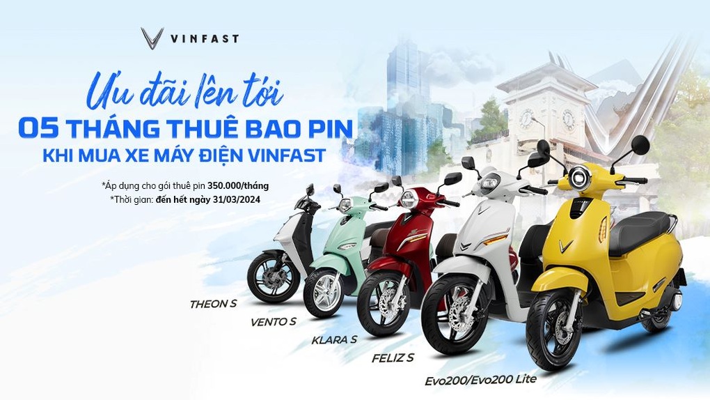 VinFast ưu đãi cho khách hàng mua xe máy điện trong tháng 3 - 1 VinFast ưu đãi cho khách hàng mua xe máy điện trong tháng 3 - 1