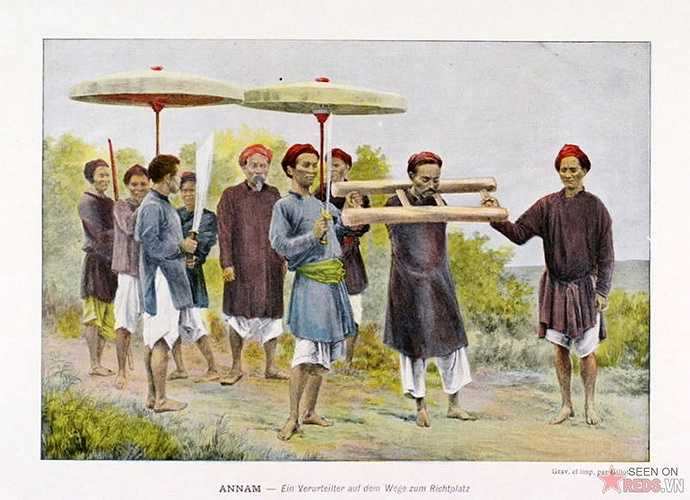 bo-anh-mau-cuc-hiem-ve-viet-nam-hon-100-nam-truoc-17-17 - Vietnam.vn Một phạm nhân bị giải ra pháp trường.