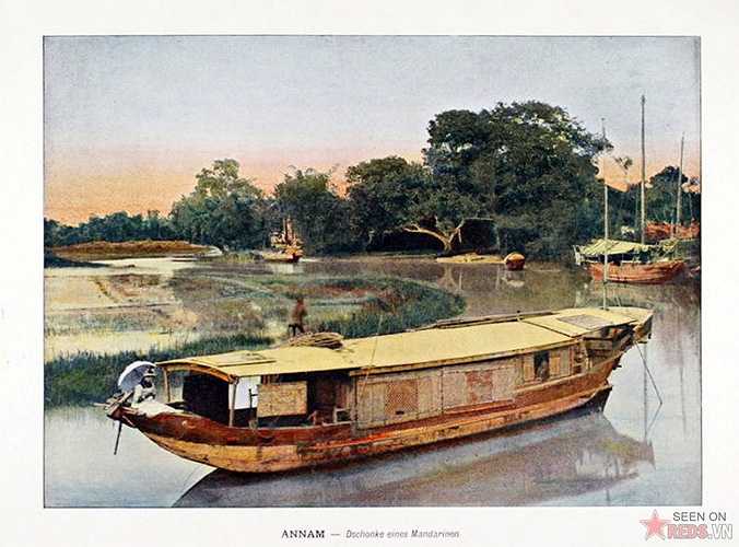 bo-anh-mau-cuc-hiem-ve-viet-nam-hon-100-nam-truoc-19-17 - Vietnam.vn Thuyền dành cho quan lại ở Trung Kỳ.