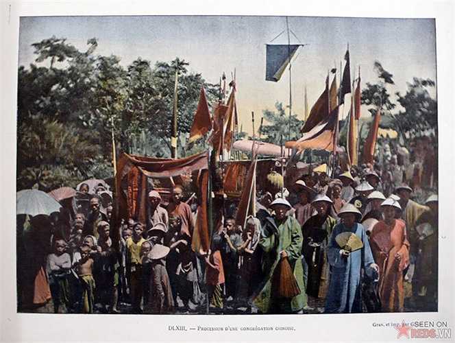 bo-anh-mau-cuc-hiem-ve-viet-nam-hon-100-nam-truoc-24-17 - Vietnam.vn Đón rước các sứ thần Trung Quốc.