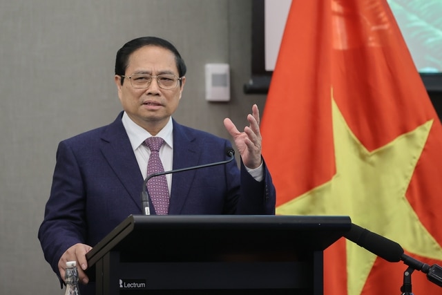 Thủ tướng Phạm Minh Chính gặp mặt, chia sẻ và động viên kiều bào tại New Zealand- Ảnh 3. - Vietnam.vn Thủ tướng Phạm Minh Chính gặp mặt, chia sẻ và động viên kiều bào tại New Zealand- Ảnh 3.