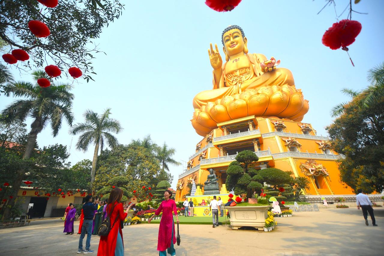 Chiêm ngưỡng đại tượng Phật cao 72m, bên trong có thang máy ở Hà Nội- Ảnh 5. Chiêm ngưỡng đại tượng Phật cao 72m, bên trong có thang máy ở Hà Nội- Ảnh 5.