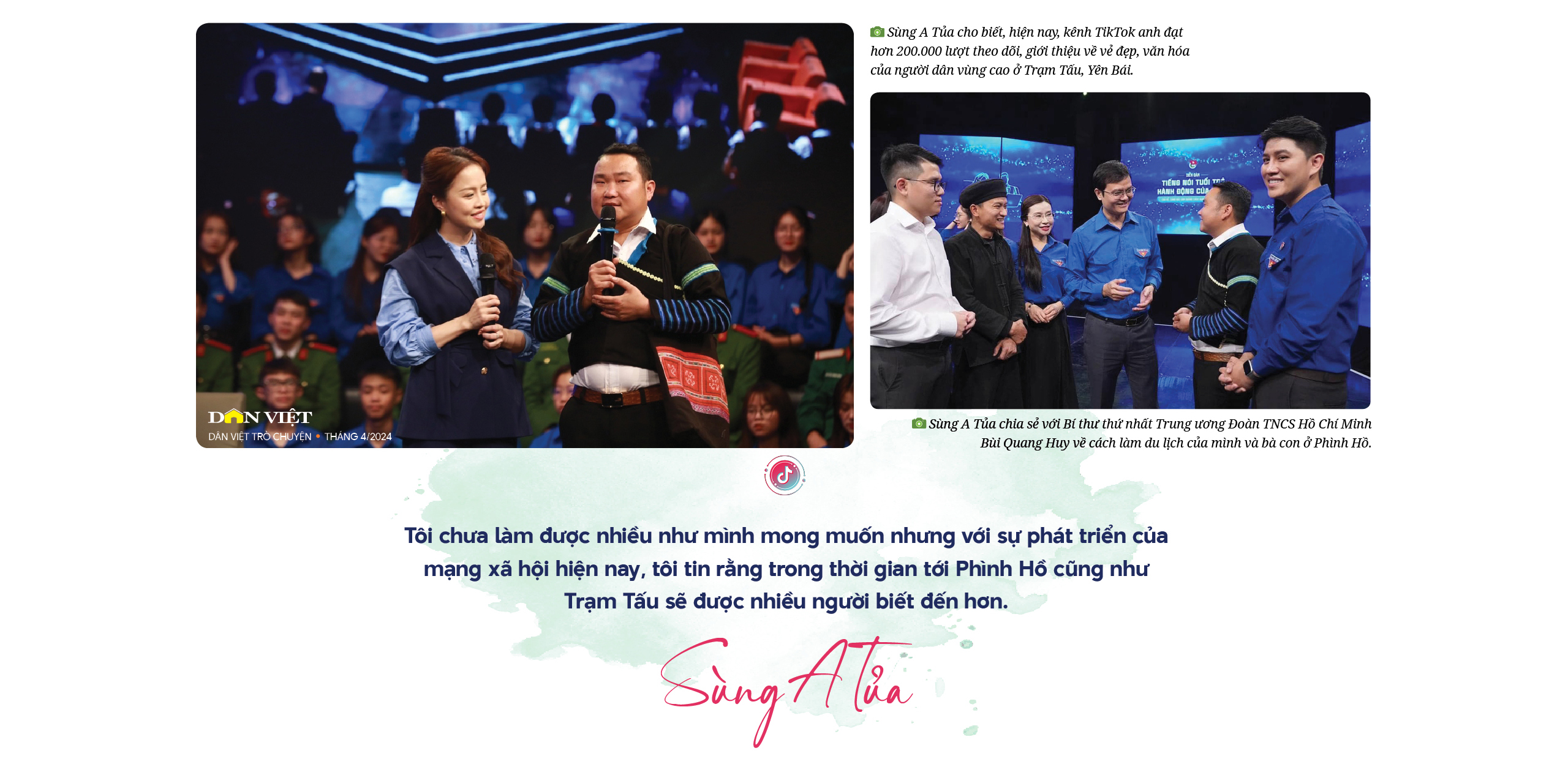 Cán bộ xã, TikToker Sùng A Tủa: Cán bộ xã, TikToker Sùng A Tủa:
