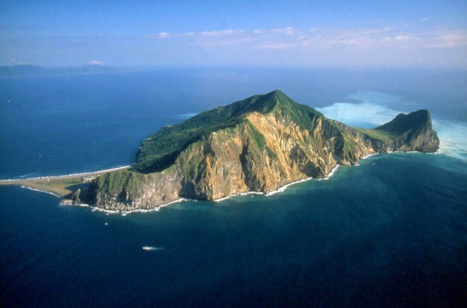Đảo Rùa nhìn từ trên cao khi chưa bị hư hại do động đất. Ảnh: Cục Du lịch Đài Loan