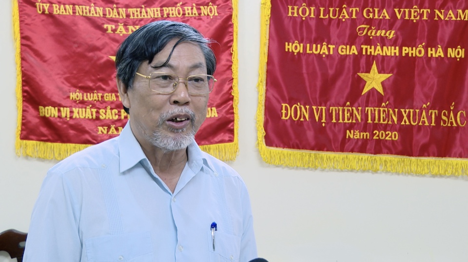 Chủ tịch Hội Luật gia TP Hà Nội Nguyễn Hồng Tuyến góp ý Dự thảo Luật Thủ đô (sửa đổi)