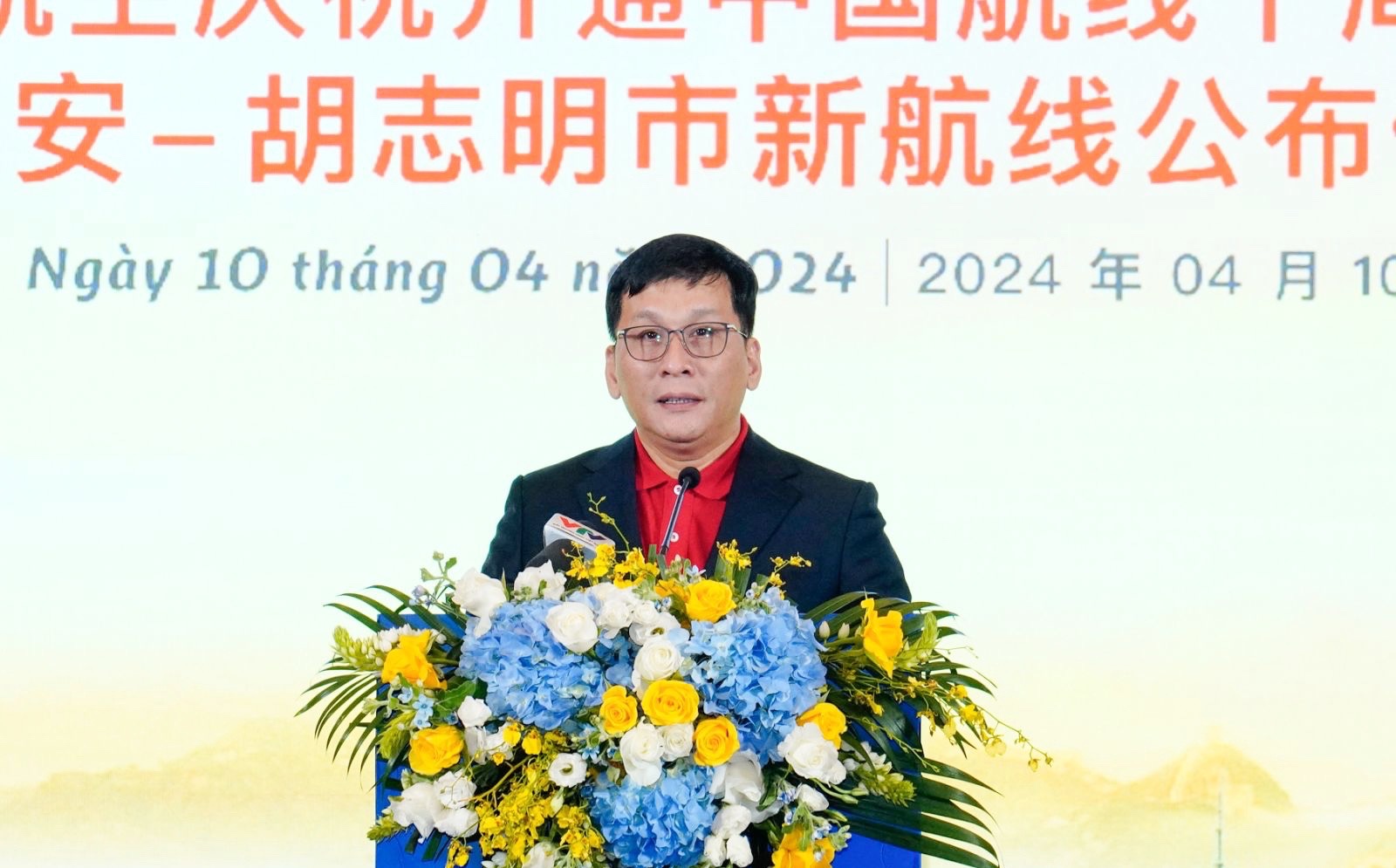 Vietjet công bố đường bay mới TP.Hồ Chí Minh - Tây An (Trung Quốc)- Ảnh 5. Tổng giám đốc Vietjet Đinh Việt Phương phát biểu tại sự kiện