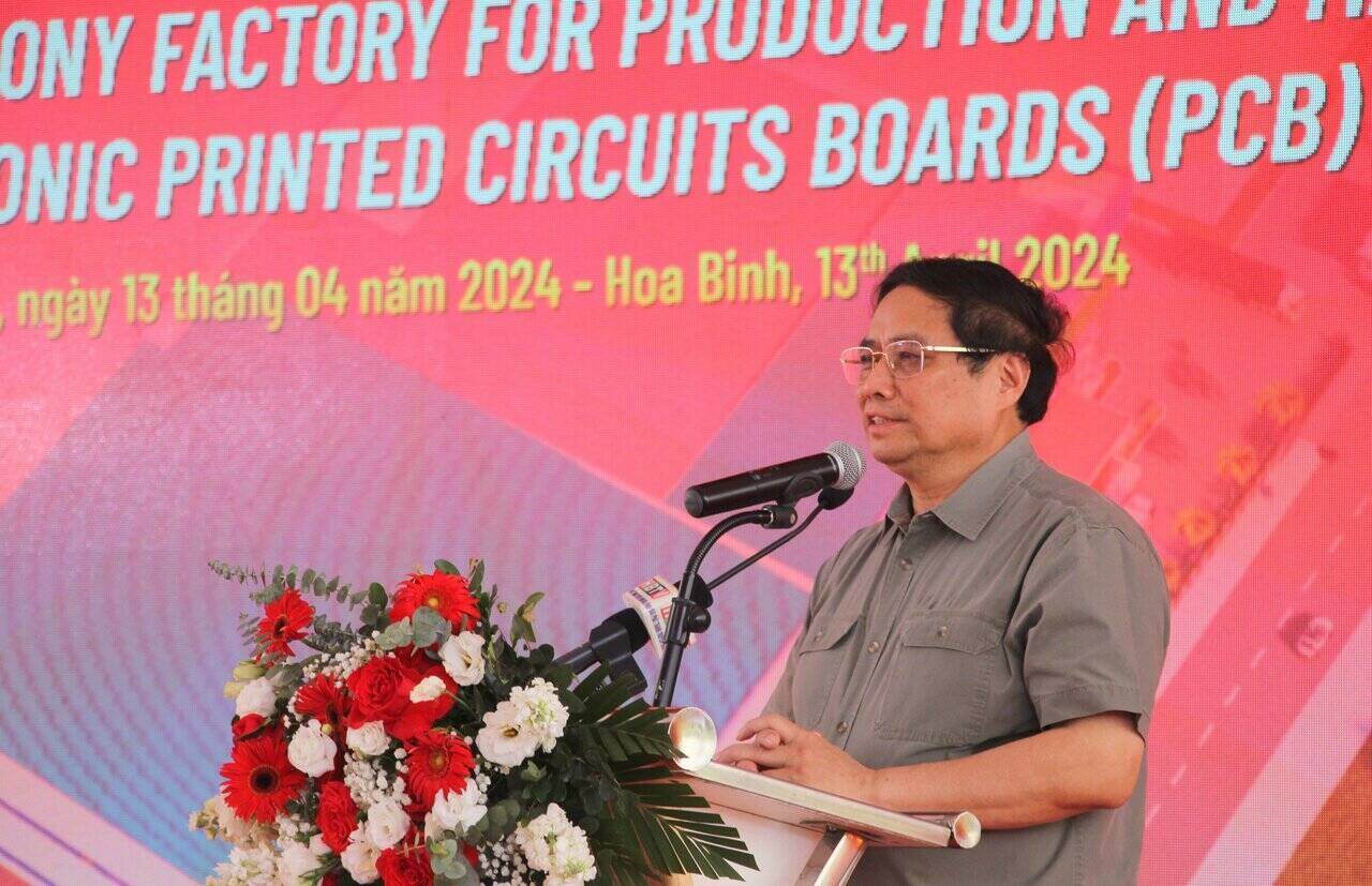 Thủ tướng Chính phủ Phạm Minh Chính phát biểu tại buổi lễ. Ảnh: Thùy An
