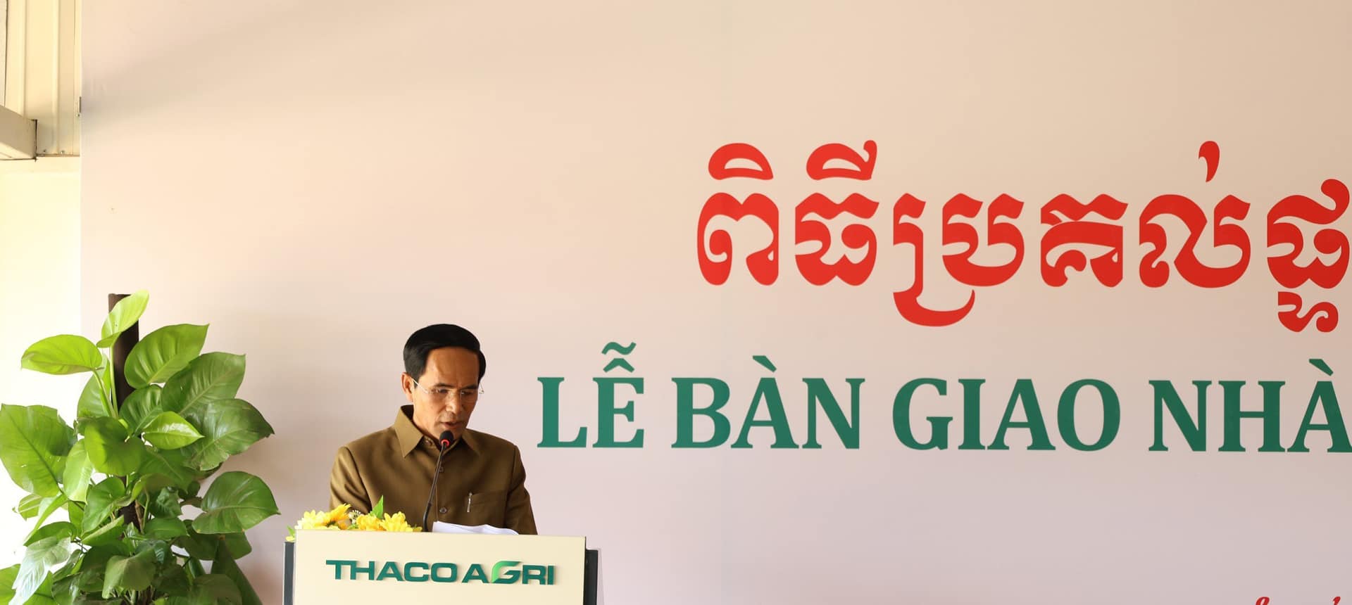 Ông Ma Vichach - Phó Tỉnh trưởng Ủy Ban tỉnh Ratanakiri phát biểu