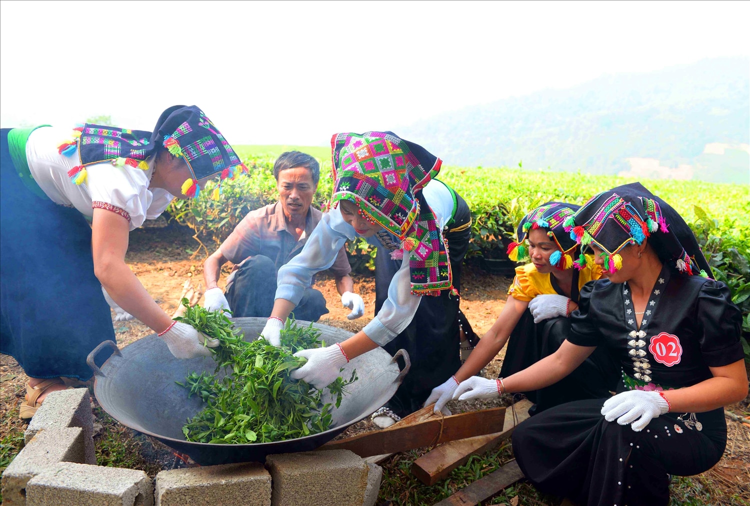 To produce beautiful, twisted tea leaves, the tea rolling process is also quite important.