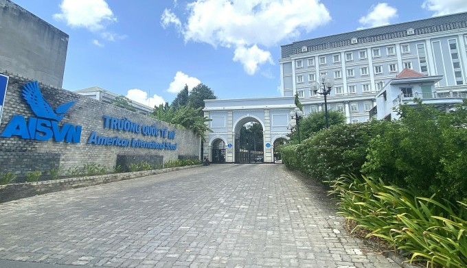 Khuôn viên trường Quốc tế Mỹ Việt Nam tại huyện Nhà Bè. Ảnh: MQ