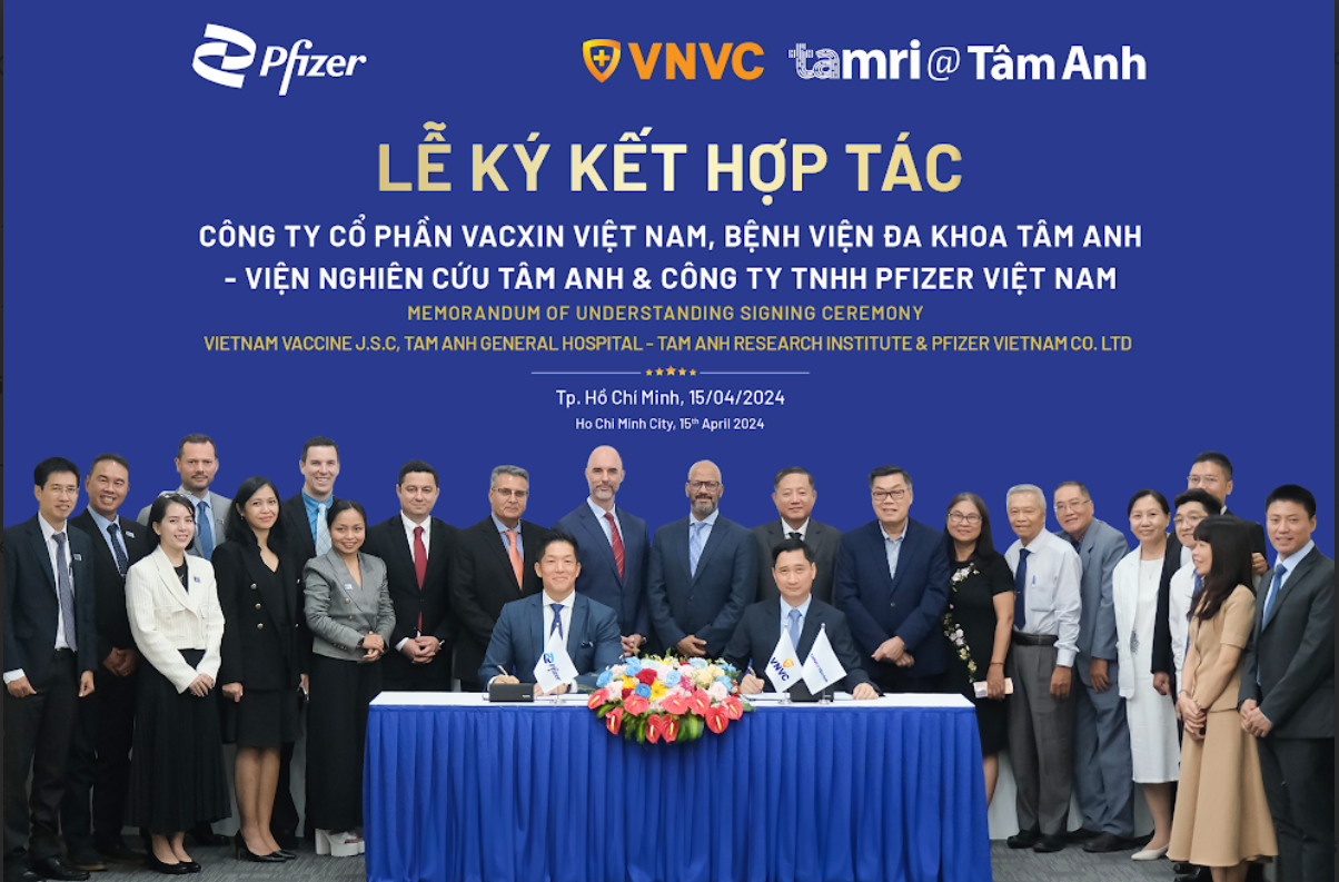 Pfizer Việt Nam, VNVC và Tâm Anh hợp tác nâng cao giải pháp chăm sóc sức khỏe- Ảnh 1. Pfizer Việt Nam, VNVC và Tâm Anh hợp tác nâng cao giải pháp chăm sóc sức khỏe- Ảnh 1.