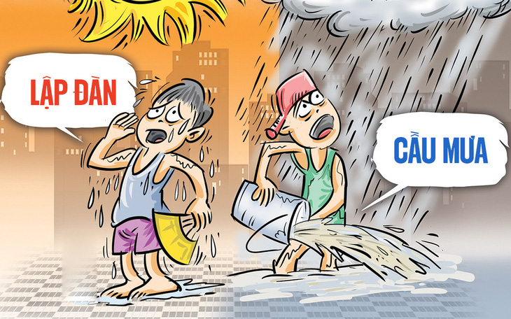 Xem người Ba Na tái hiện lễ cầu mưa giữa mùa khô Tây Nguyên- Ảnh 7. Lập đàn cầu mưa nhưng hơi quá đà