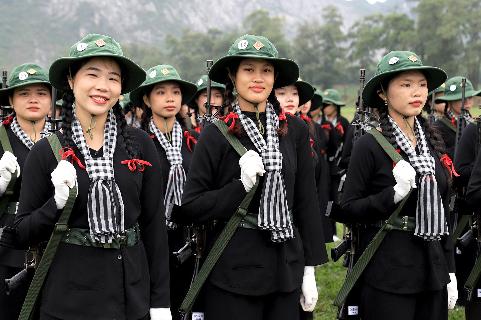 Điều đặc biệt ở đội hình 'Cô Ba dũng sĩ' tham gia diễu binh chiến thắng Điện Biên Phủ